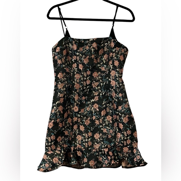 Superdown Black Embroidered Macey Mini Dress. Size Medium. - Picture 1 of 16